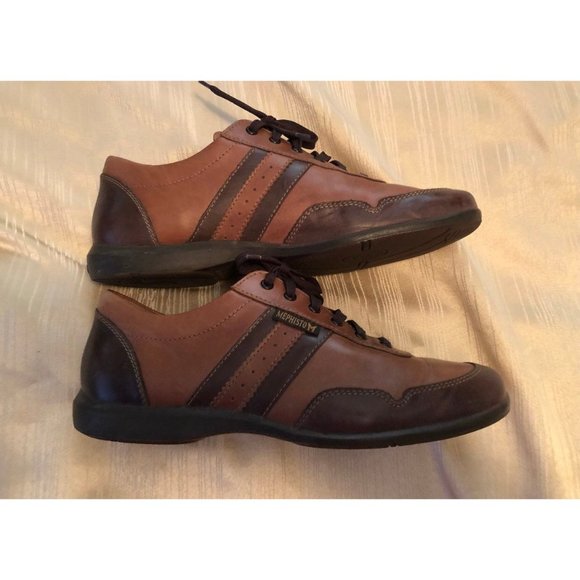 VITO MMS70 MEN\'S SHOES SIZE 10 (EUR 9.5) BROWN LEATHER LACE UP MEPHISTO main image 8